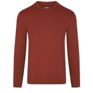 Skims Men’s Outdoor Jersey CLASSIC LONG SLEEVE T-SHIRT NWT in rust color